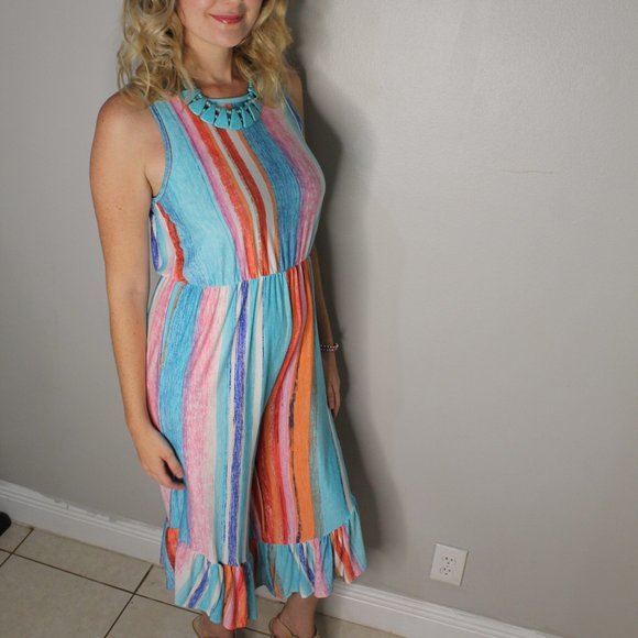 COPY - Multi Color Women's Jumpsuit - Bold & Vi… - Picture 3 of 15